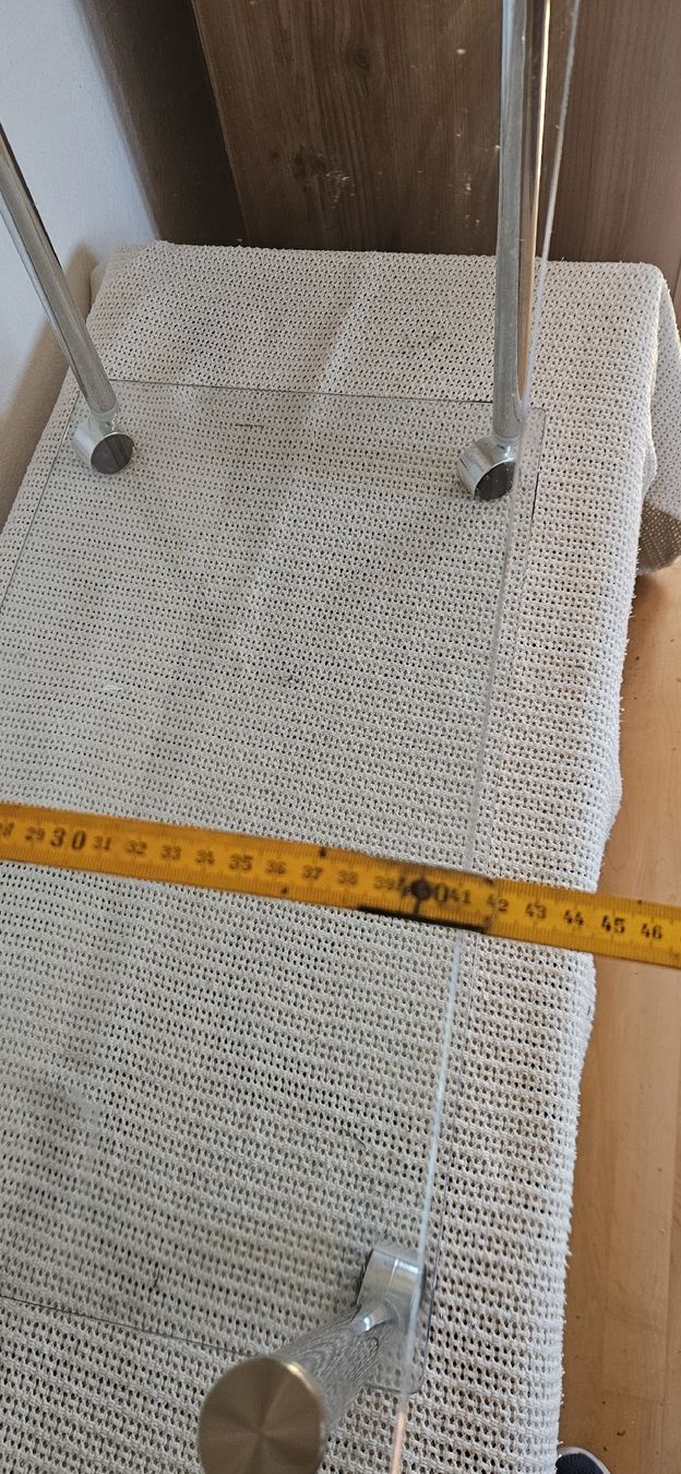 Tische: Glastisch, Beistelltisch mit Rollen – Gebraucht aus Belp von Ginus85 4