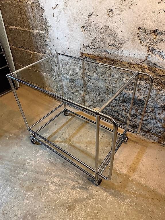 USM Dessertes: USM Haller  Barwagen aus 2xGlas & Chrom – Neuf (Voir description) à Schalunen par Schwende2 1