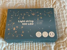 Coop 100 LED Lichterkette, warmweisses Licht, 10m, neuwertig