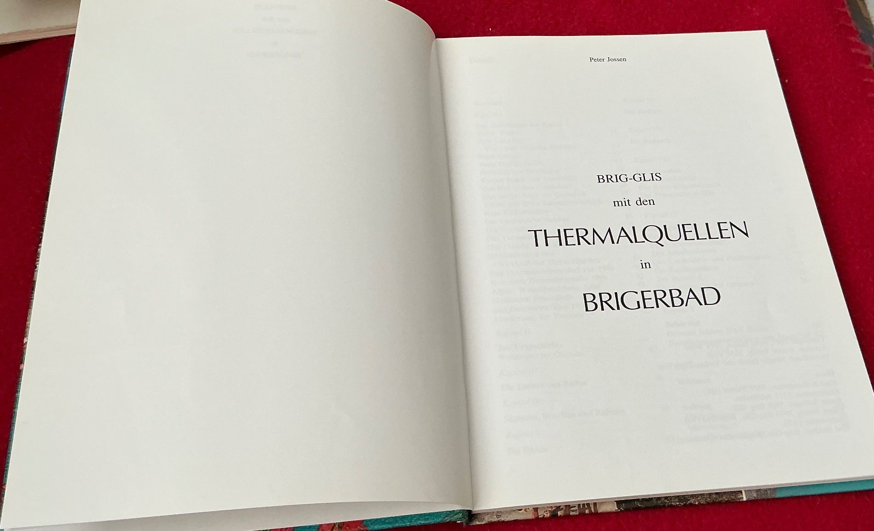 Livres: Brigerbad & Thermalquellen - Peter Jossen – D'occasion à Naters par seidengut 1