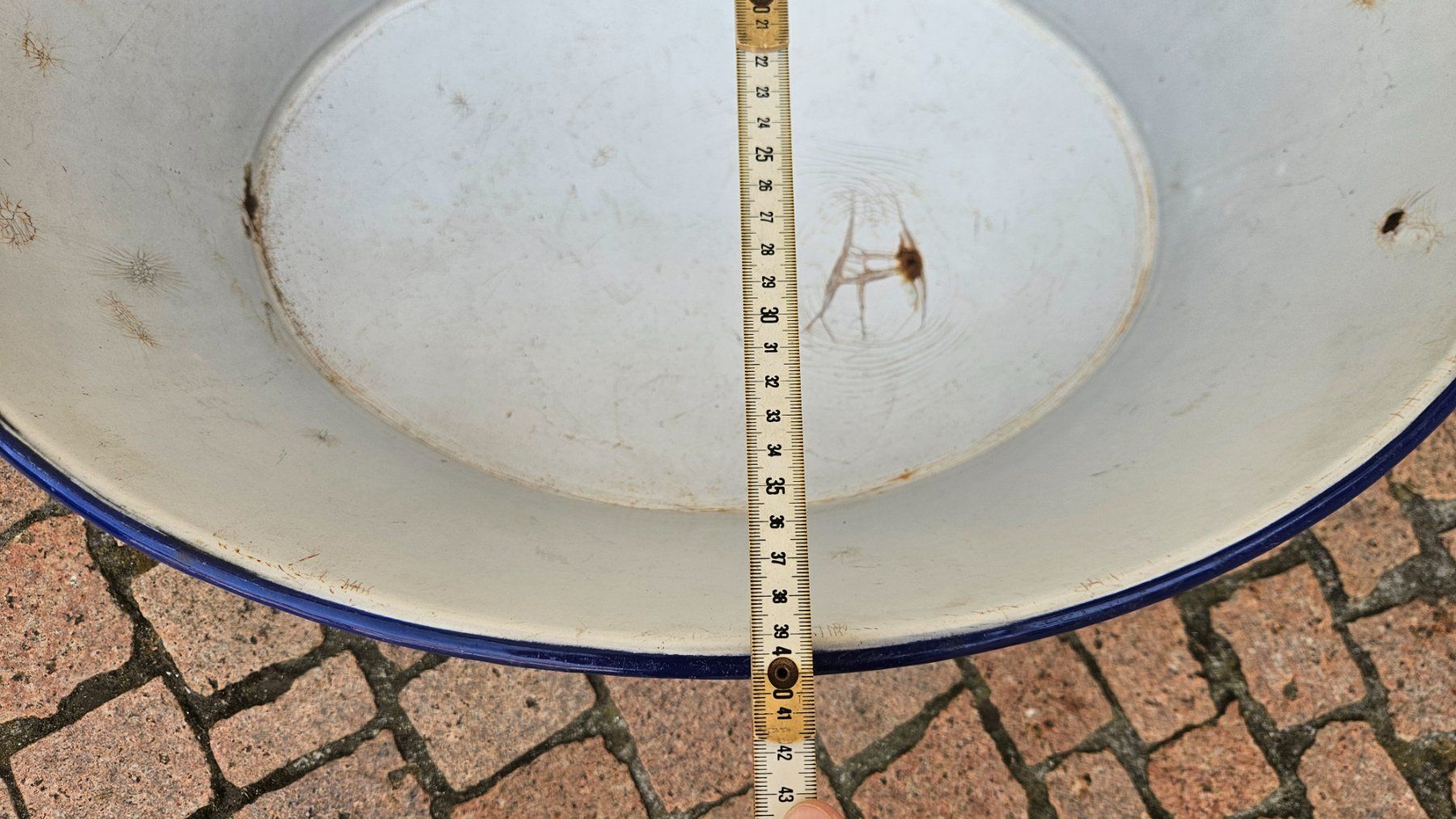 Altre Decorazioni per giardino: Grande tinozza di metallo smaltato – Usato da Melano venduto da H-Sara 3