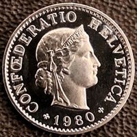 5 Rappen 1980 stgl. / aus Münzsatz