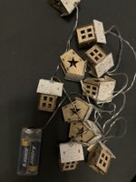 Guirlande lumineuse maisons en bois Noël