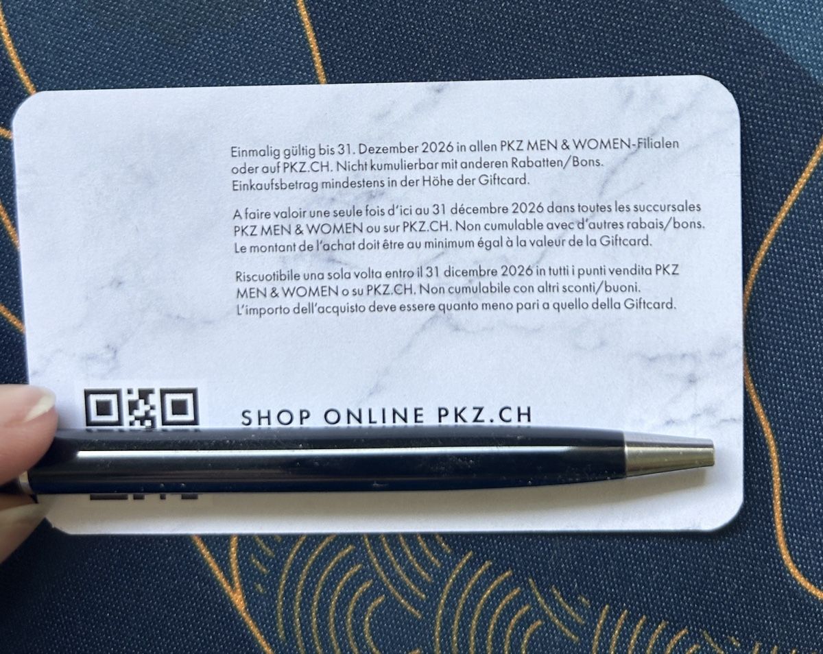Buoni: PKZ Gift Card CHF 50 – Nuovo e nell'imballaggio originale da Schlieren venduto da dev_fg59 2
