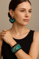 Boho Beaded Cuff Bracelet - Perfect Summer Accessory!