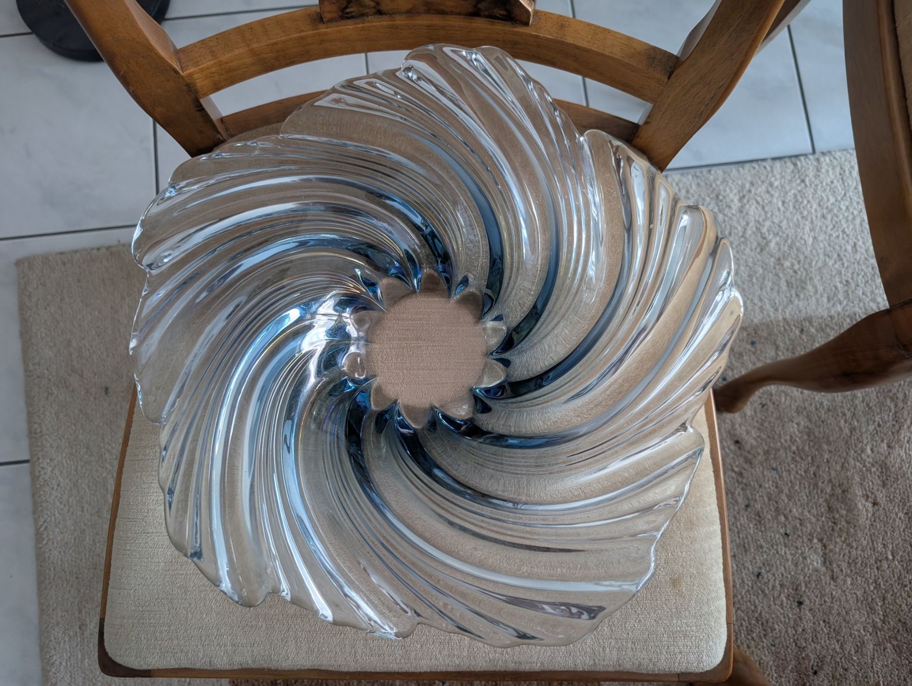 Gläser: Glasschale Spiralmuster sanft blau – Neu (gemäss Beschreibung) aus Pfyn von Magra02 1
