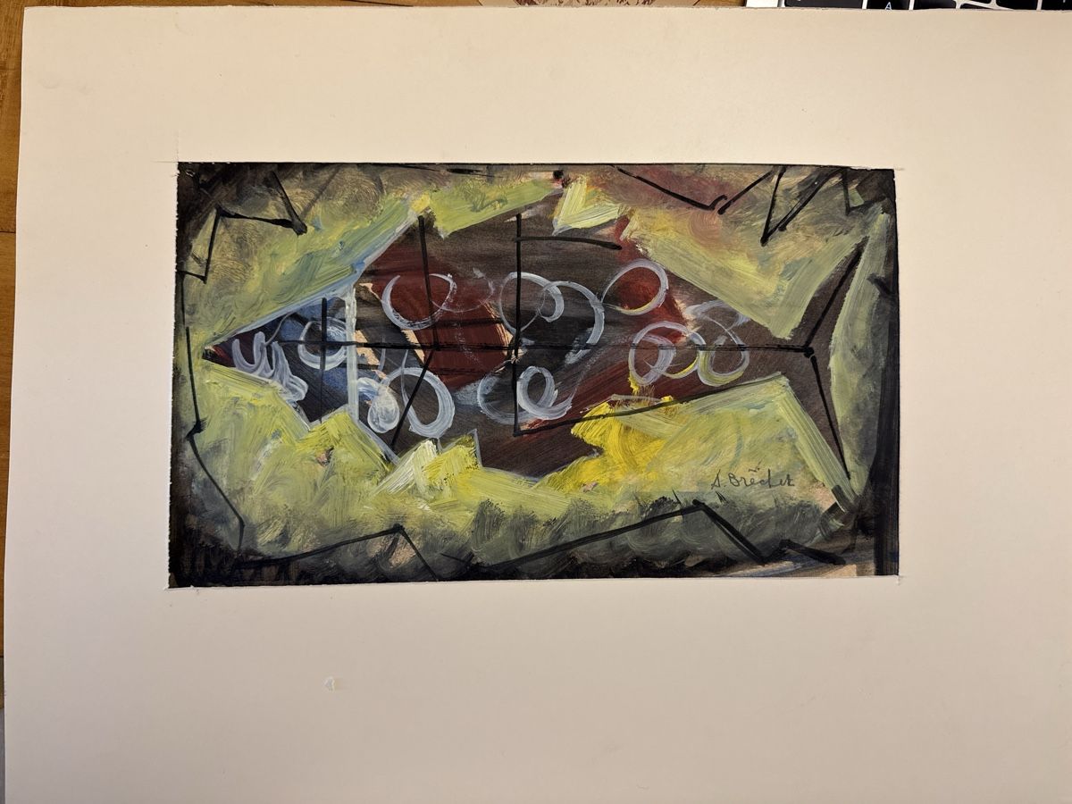 Dipinti: BRÉCHET André (1921-1993) Poisson – Usato da Schmitten FR venduto da Hohezelg