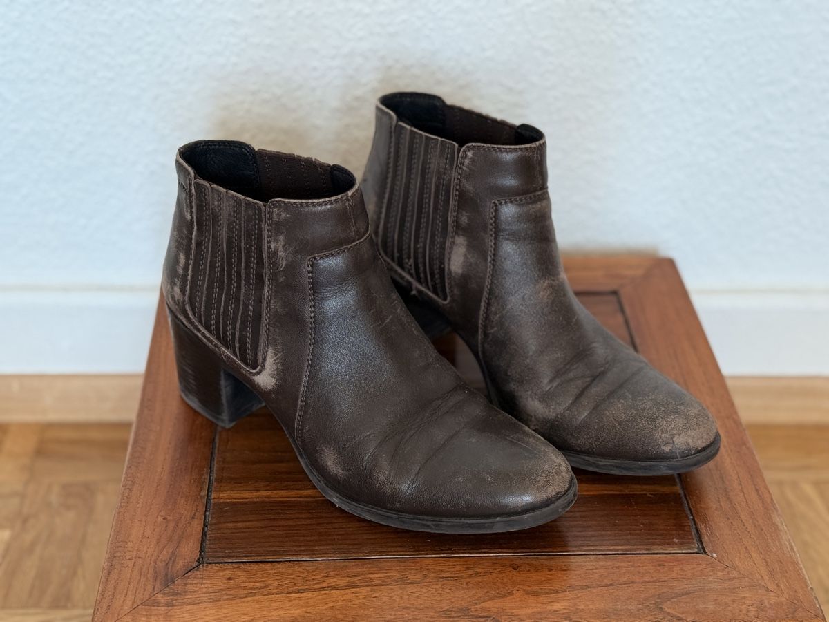 Geox Damenschuhe: Brown Geox ankle boots, women's size 39, fall fashion. – Gebraucht aus Lausanne von KolaG7