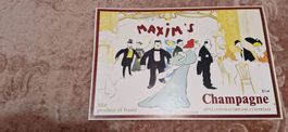 Poster Champagne Maxim's - Da collezione! Affare!