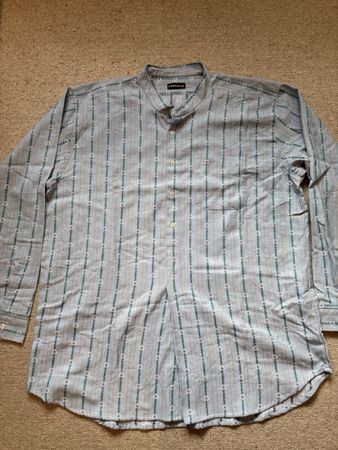 Herren Edelweisshemd Atrium blau  Grösse XXL