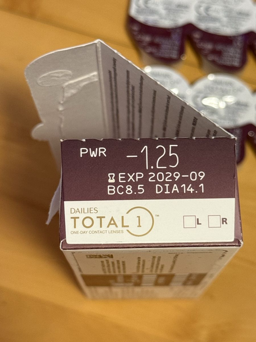 Kontaktlinsen: Dailies Total 1, -1.25, 24 Stück – Neu (gemäss Beschreibung) aus Niederhasli von R__A 1