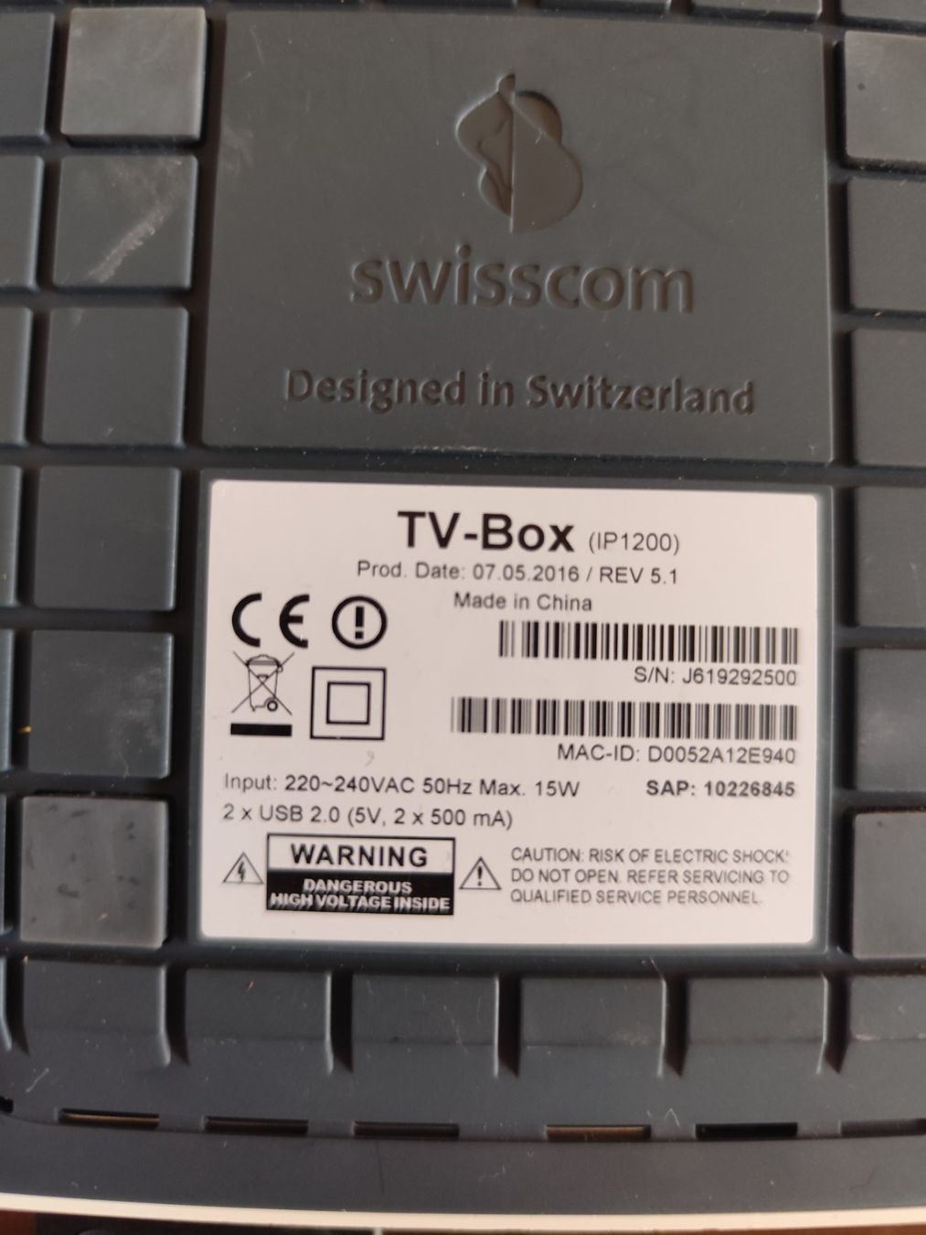 Swisscom Lettore multimediale & Streamer: 1 Stück Swisscom TV-Boxen – Usato da Dietikon venduto da nala_66 7