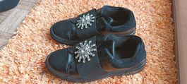 Scarpe Francescamiano donna nere con strass taglia 38