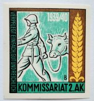 Soldatenmarke 2.WK, Kommissariat 2. AK, geschn, Wi Vpf 6-2