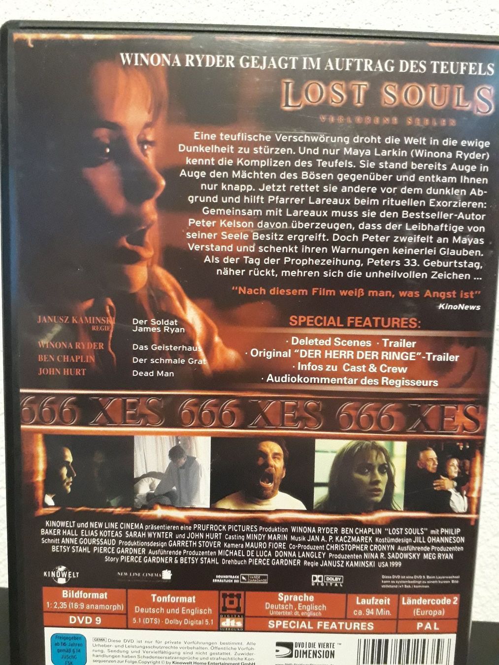 Tutti i DVDs: DVD LOST SOULS – Usato da Freudwil venduto da Feenland2010 1
