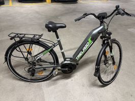TRELAGO E-Bike "DINAL", 28 Zoll, grau, mit Ladegerät