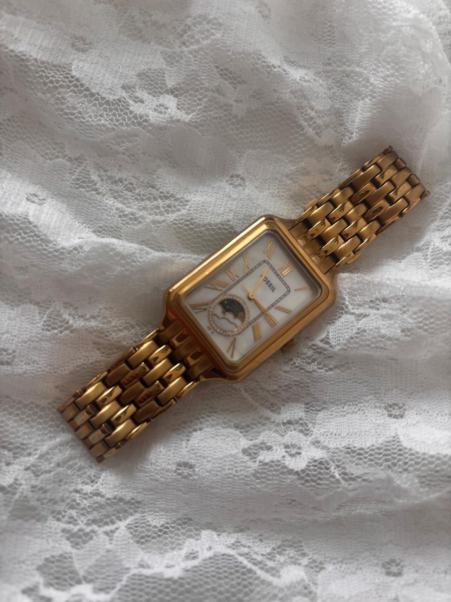 Fossil Orologi: FOSSIL Raquel Mondphase Gold – Nuovo (secondo la descrizione) da Andelfingen venduto da pmerk 2