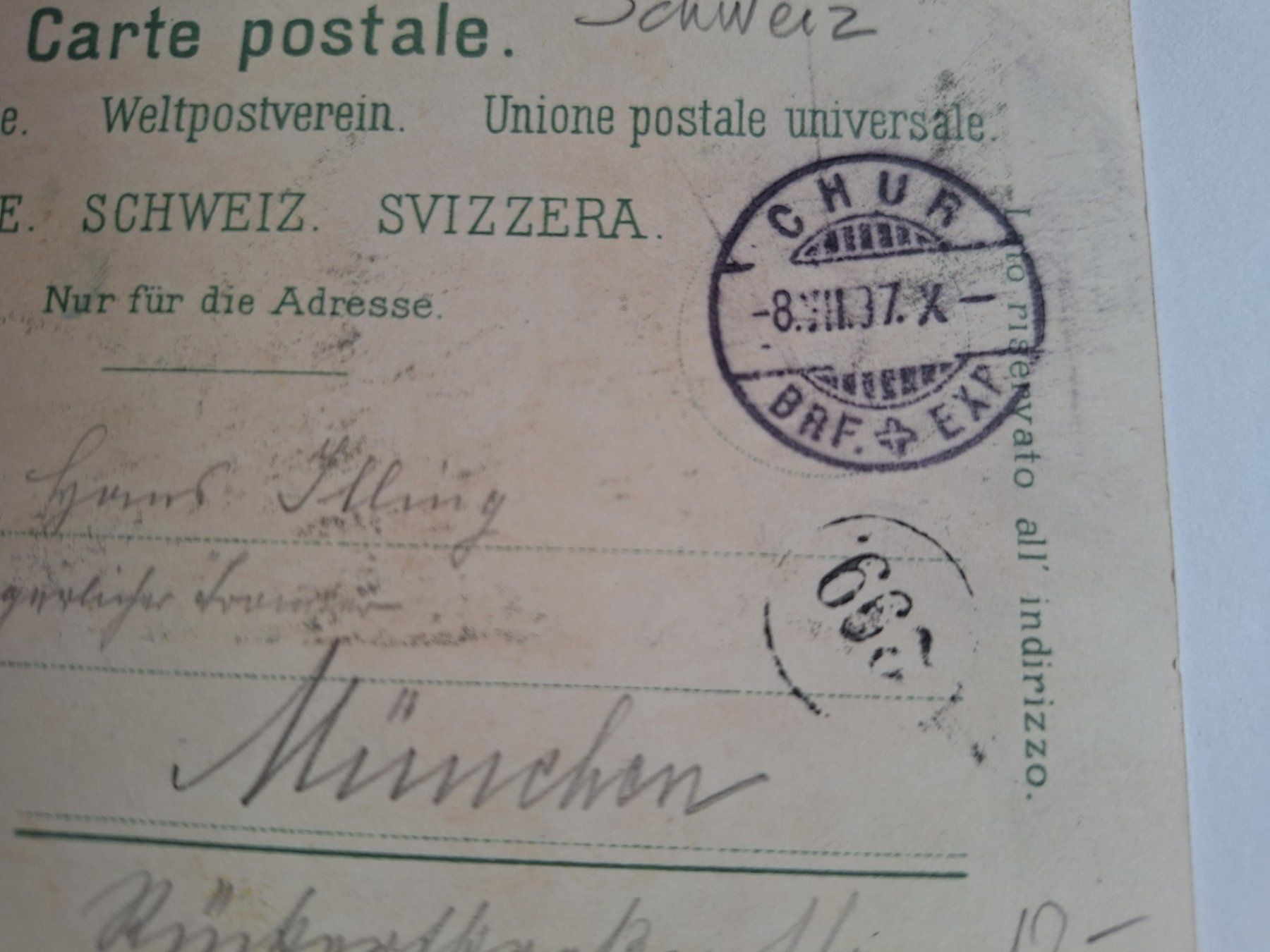 Cartoline postali: Litho Postkarte Militär von 1897 – Usato da Alpnach Dorf venduto da MZ001 2