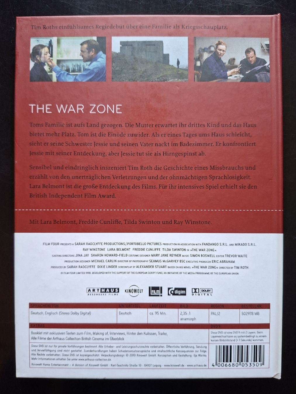 Tutti i DVDs: The War Zone, von Tim Roth - Arthaus Collection  – Usato da Liestal venduto da Abimos 1