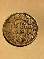 Monnaie Suisse 🇨🇭 1/2 franc 1894 A 