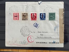 Zensurbrief Italien - Hundwil, 1944