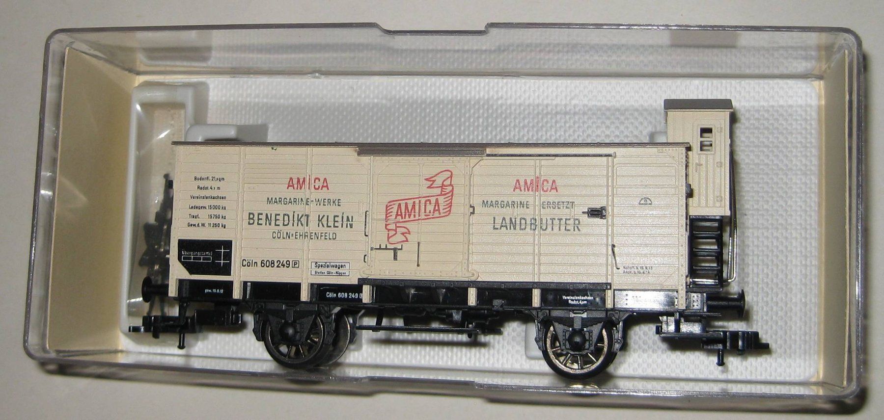Fleischmann Modellini di ferrovie: Fleischmann 4x Güterwagen DB, DC in OVP – Nuovo (secondo la descrizione) da Yverdon les Bains venduto da f751m 5