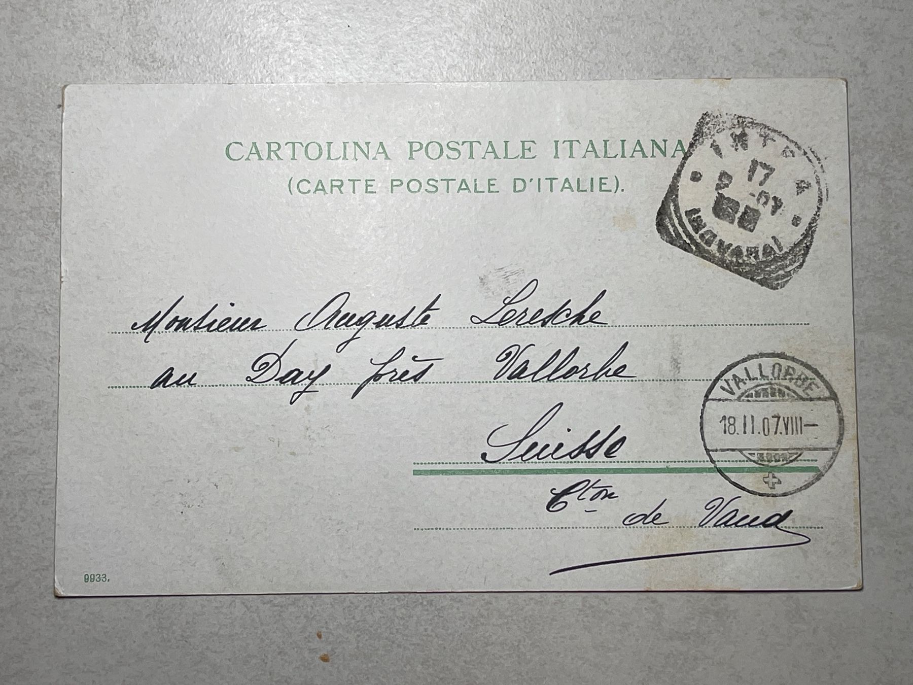 Cartoline postali: Alte Ansichtskarte Lago Maggiore, Insel, 1907 – Usato da Strengelbach venduto da Aschatan5 1
