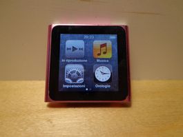 iPod Nano 6. Gen Rosa mit Ladekabel & Ohrhörer Mod A1366