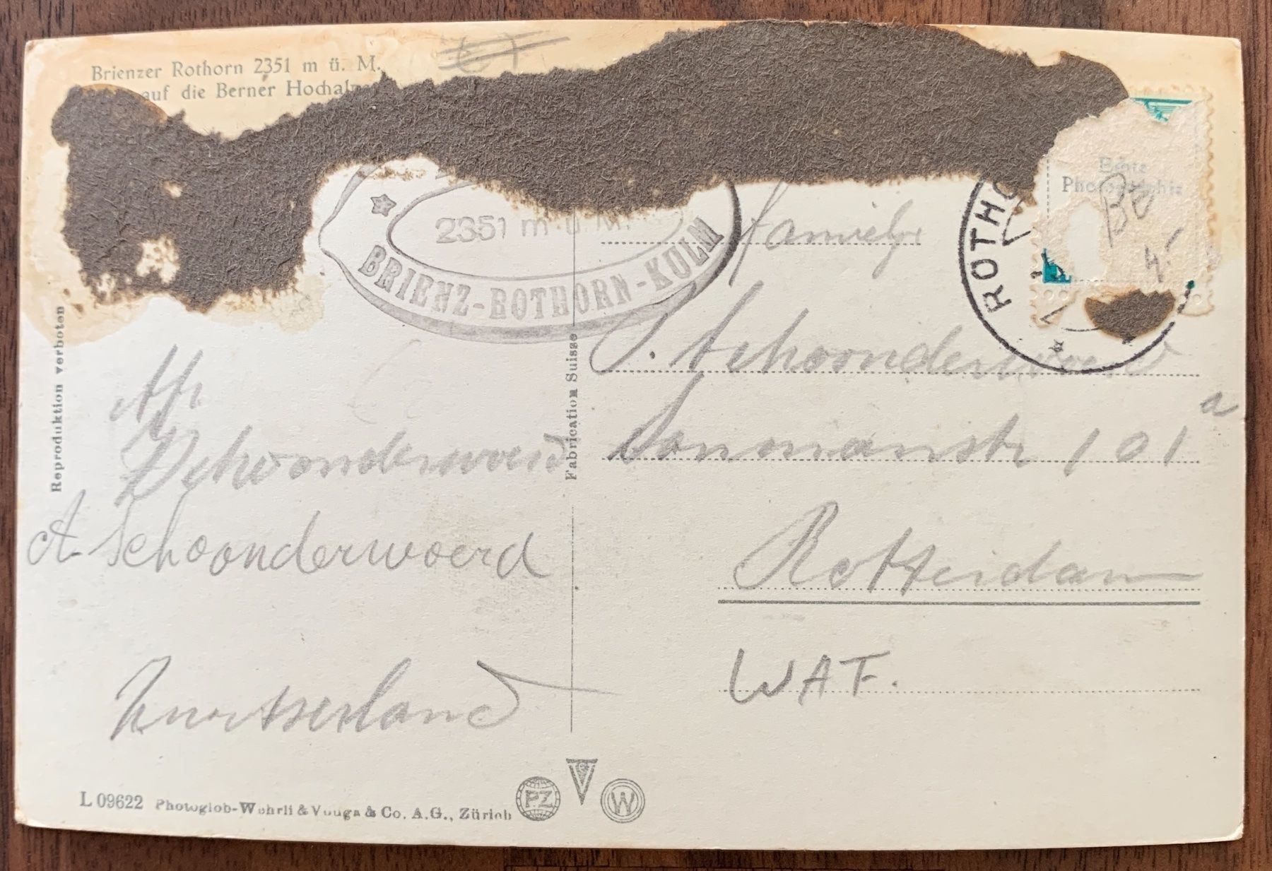 Cartoline postali: BRIENZ-ROTHORN KULM BAHN – Usato da Lutry venduto da Ediego 1