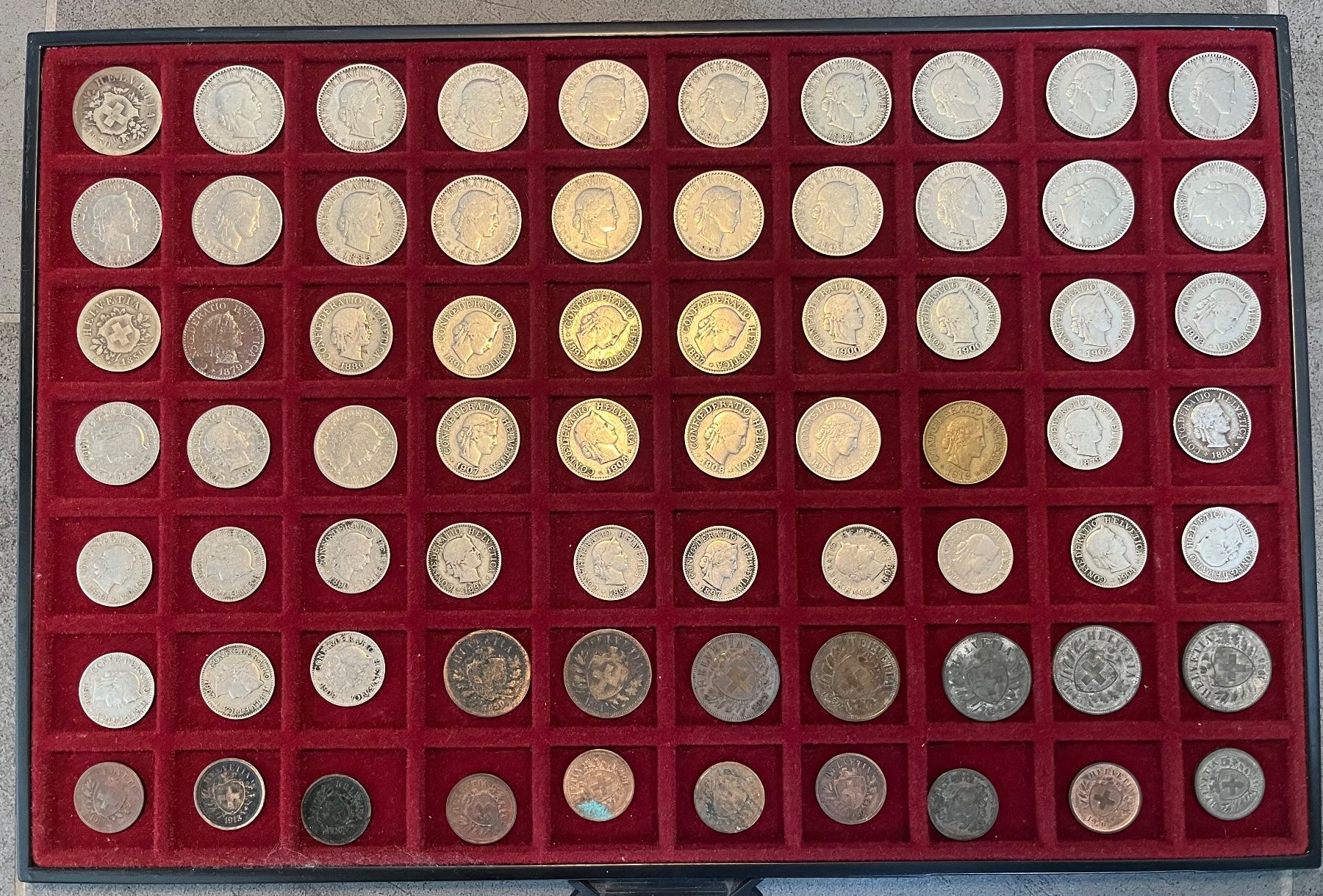 Tutti le monete: Div. Schweizer Rappen mit Box – Usato da Ossingen venduto da Silver-collector