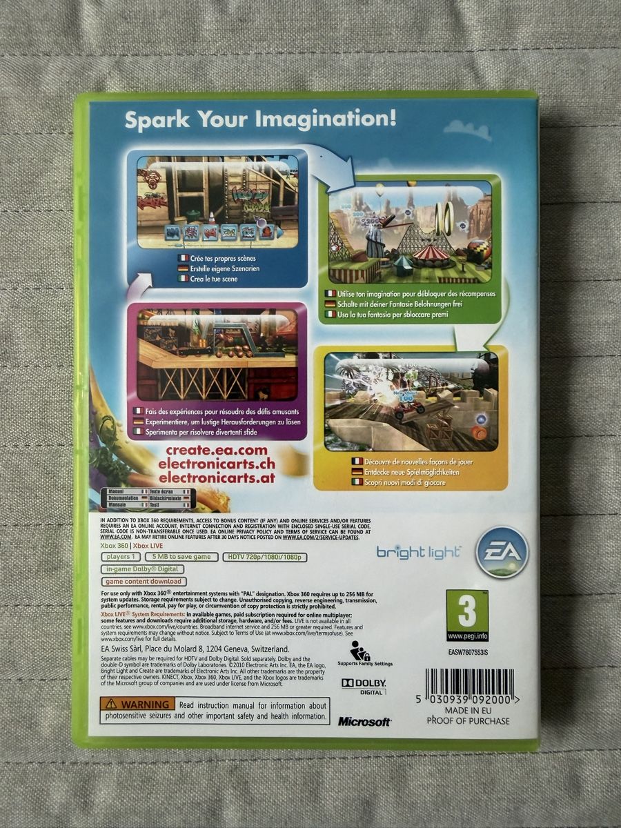 Microsoft Giochi: Create für Xbox 360 – Usato da Thunstetten venduto da Virus_33 2
