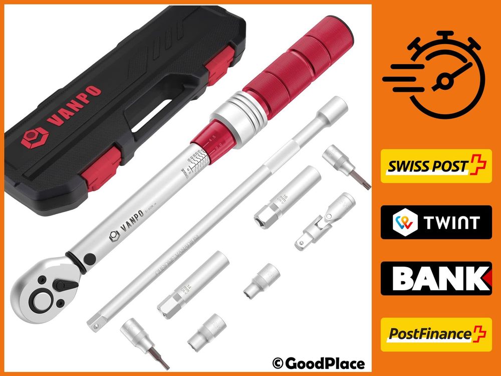 Drehmomentschlüssel Set 3/8 Zoll 5-60 Nm - Professionelles Werkzeug Für Auto & Fahrrad