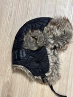 Warme Wintermütze mit Fellimitat, neuwertig, Grösse M