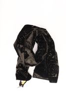 Biba Schal mit Blumenmuster schwarz