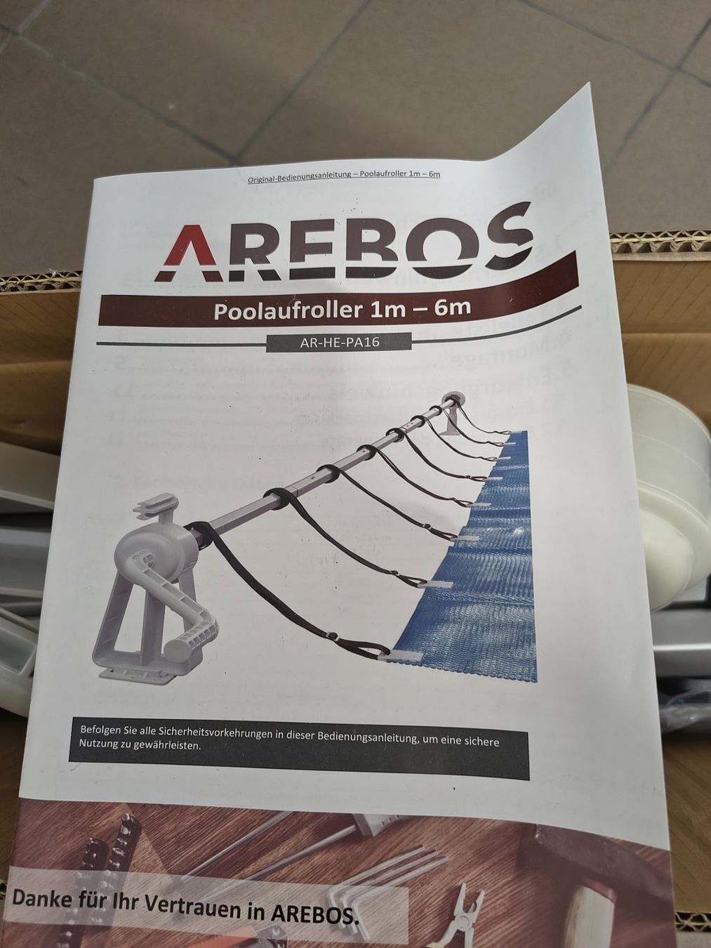 Piscine: Arebos Poolaufroller 1m-6m – Usato da Lostorf venduto da SoNi019