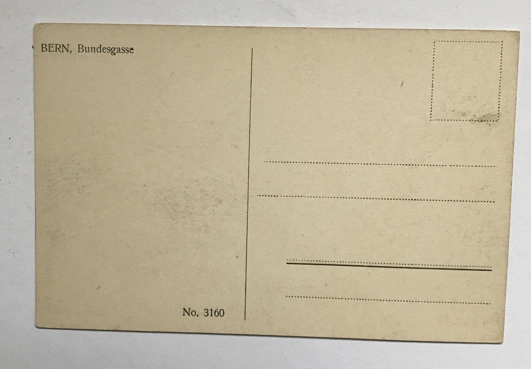Cartoline postali: ALTE ANSICHTSKARTE BERN BUNDESGASSE – Usato da Ostermundigen venduto da wini63 1