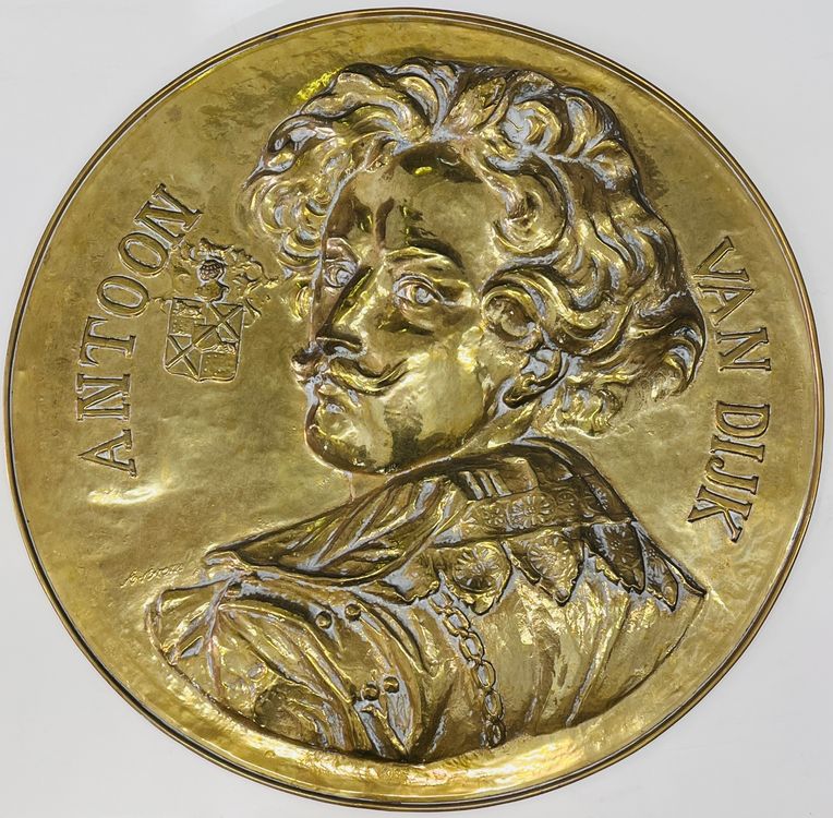 ANTOON VAN DIJK Grosse Kupfer Relief Handsigniert (Gebraucht) in Root ...
