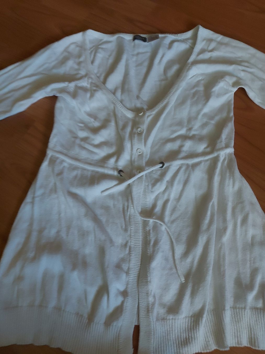 Gilets: jaquette coton blanche 36 – D'occasion à VUADENS par momy 1