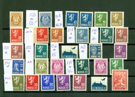 Norwegen gestempelt / postfrisch auf Steckkarte (AX478)
