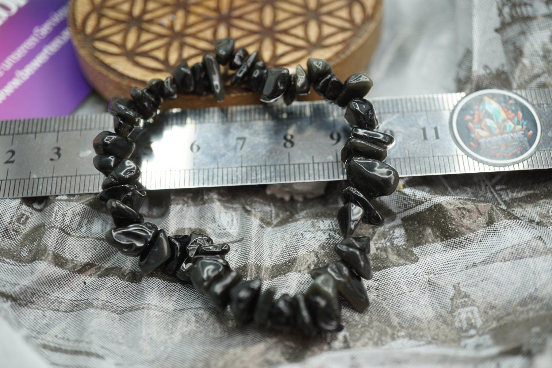Minerali & Pietre curative: Gold Obsidian   Splitter elastisches Armband  Ab 1.- – Nuovo e nell'imballaggio originale da Eschenbach SG venduto da topstone 3