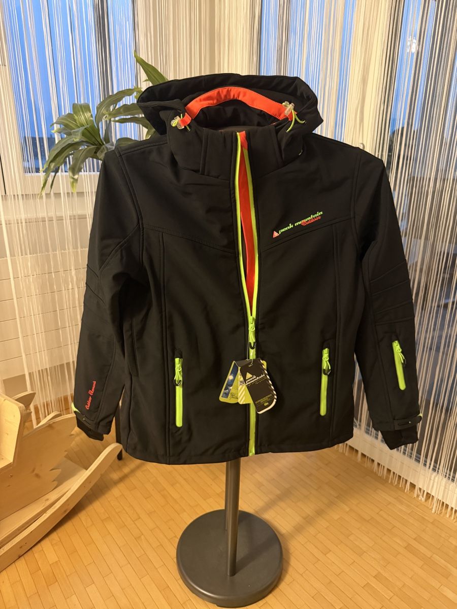 Giacche: Peak Mountain Softshelljacke schwarz Grösse L neu – Nuovo e nell'imballaggio originale da Widnau venduto da orc_v9d8 1