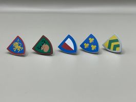 5x Lego Ritter Schilder NEU