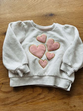 Happy Girls Club Pullover Gr. 98 - Herzchen-Design!