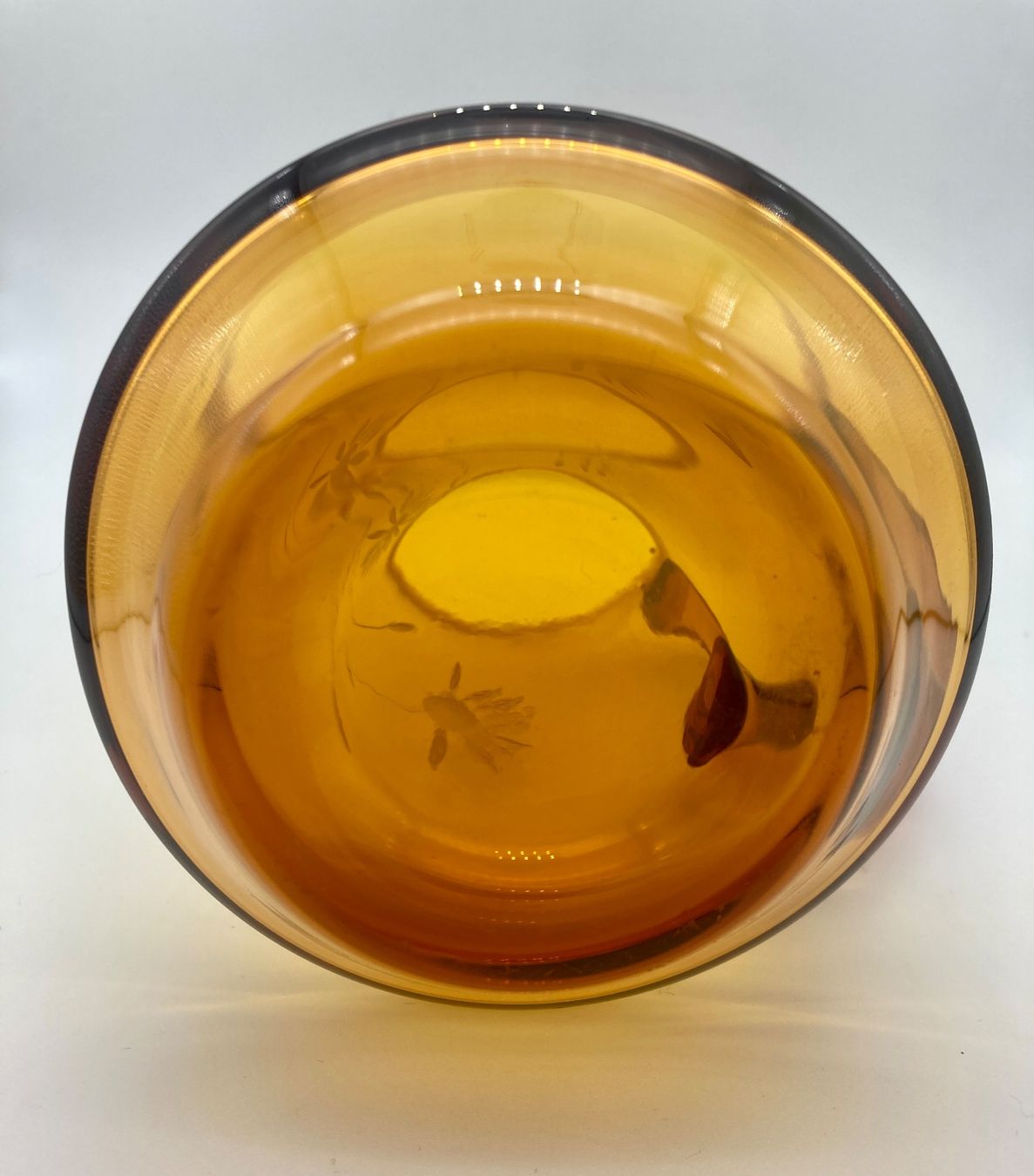 Karaffen: Vintage bernsteinfarbenes Glas Krug – Gebraucht aus Wädenswil von krisztiname 3