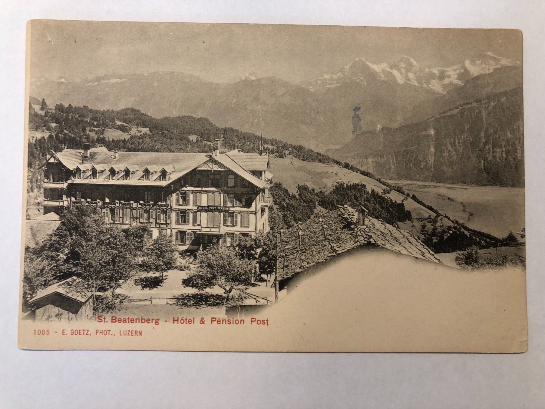 Cartoline postali: St. Beatenberg Hotel Pension Post – Usato da Pfäffikon ZH venduto da Waltoversand