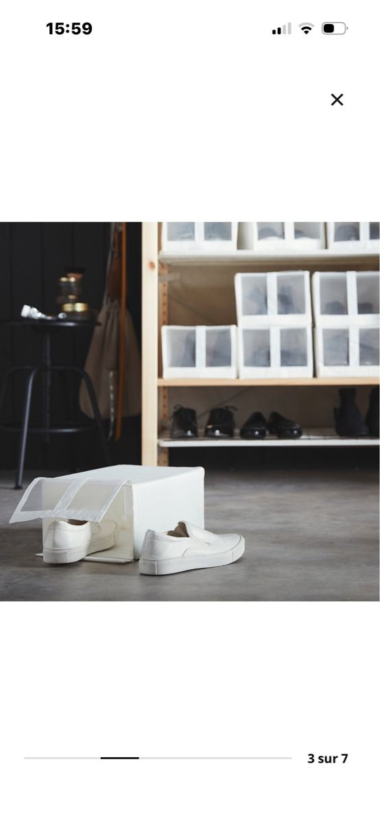 Ikea Sistemi di archiviazione: 8 boîtes à chaussures SKUBB IKEA – Usato da Meyrin venduto da mai_pl7s 2