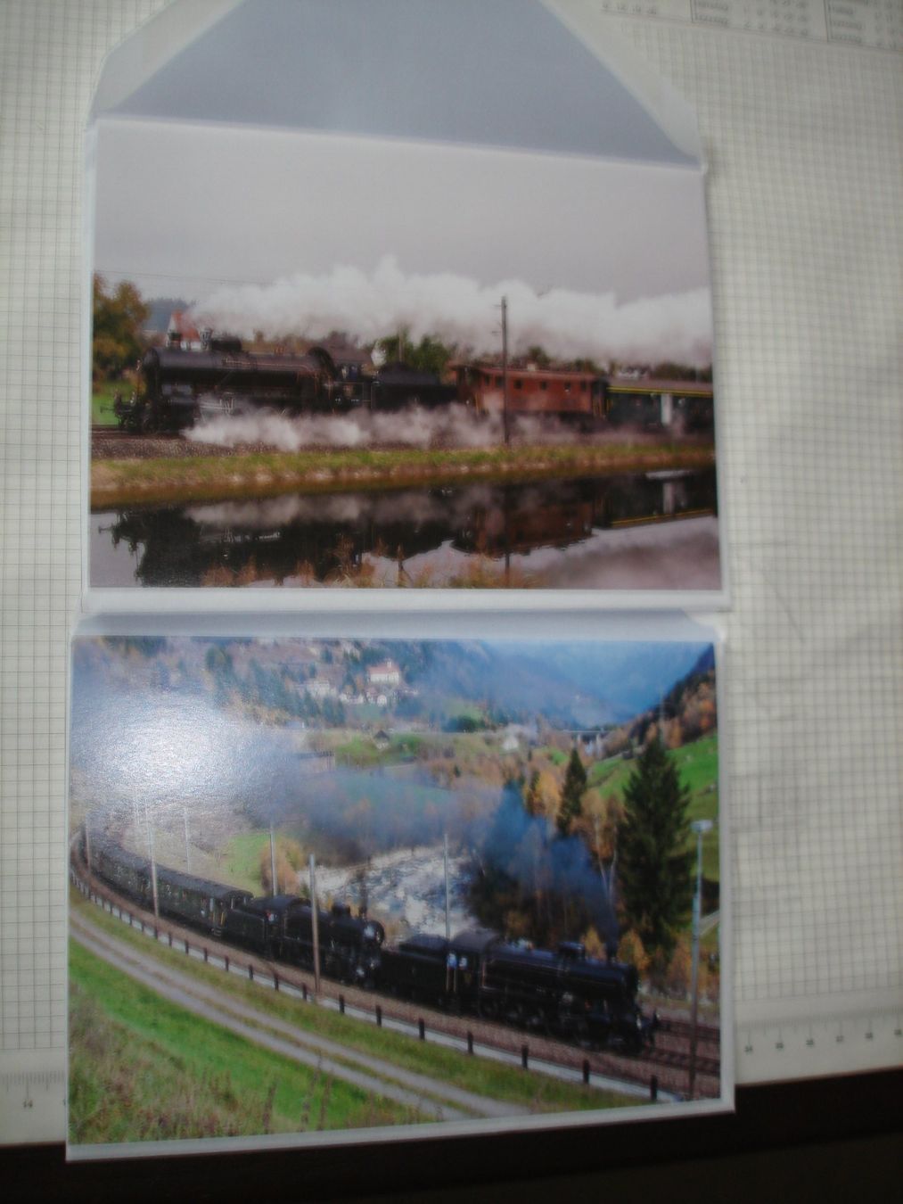 Cartoline postali: 2 Dampfbahn Karten – Nuovo e nell'imballaggio originale da Gossau ZH venduto da Crfurrer