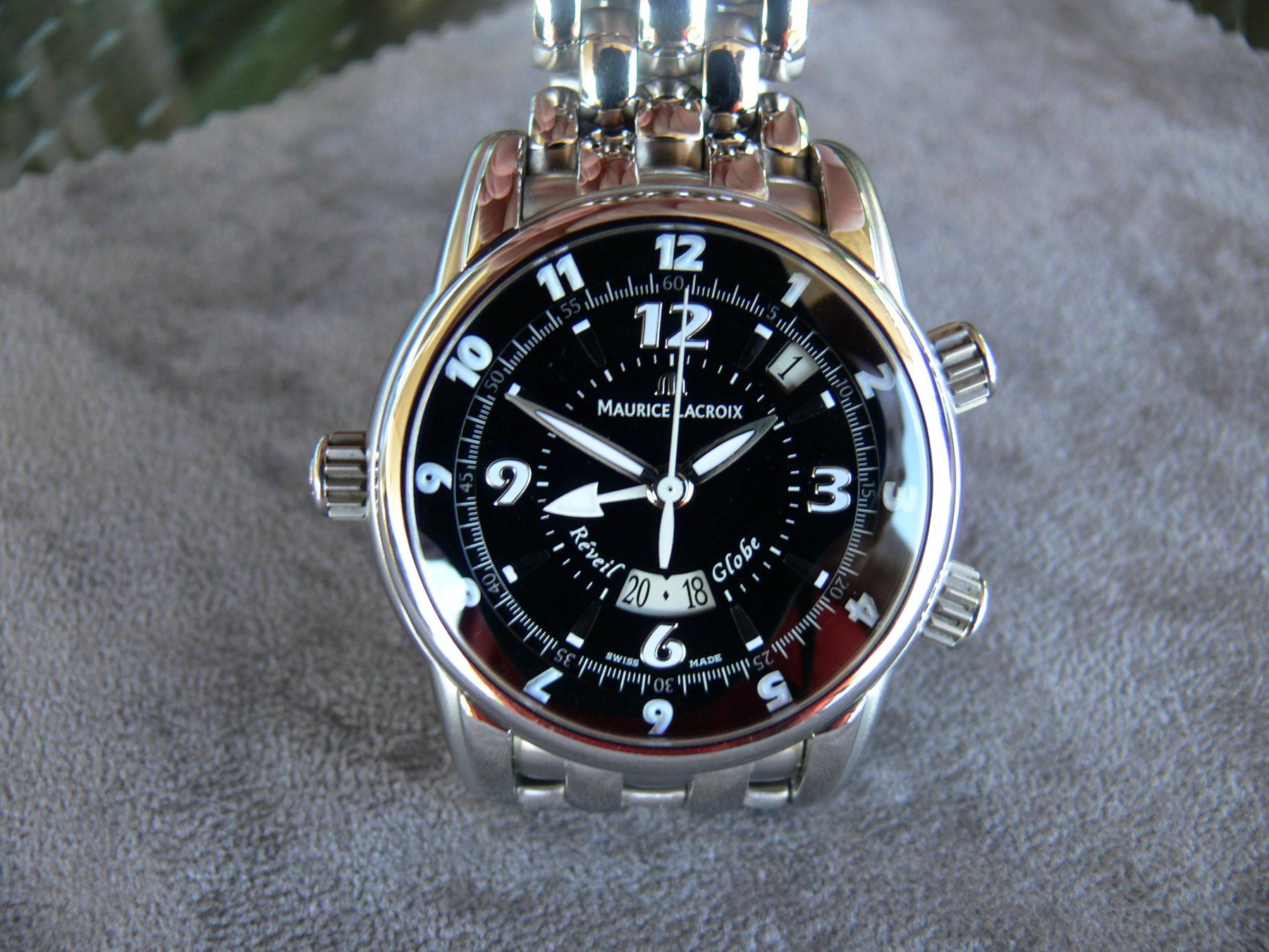 Maurice Lacroix Orologi: Maurice Lacroix World Alarm Reveil Globe Masterpiece – Usato da Remigen venduto da Kelias 8