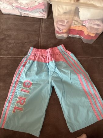 Mädchen Hose hellblau rosa