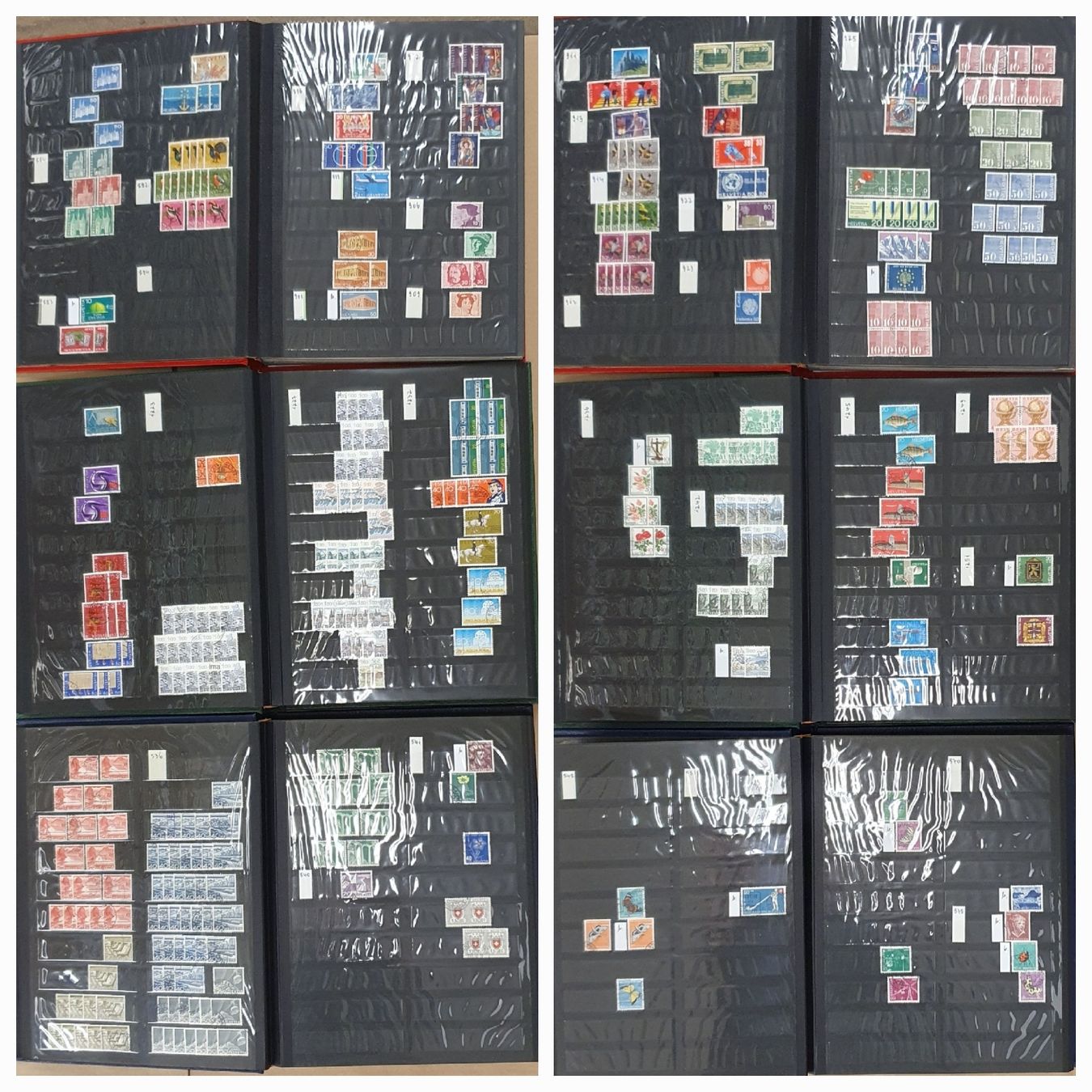 Alle Briefmarken: Restlot Schweiz in 5 Album – Gebraucht aus Kreuzlingen von Rschweiz1 5